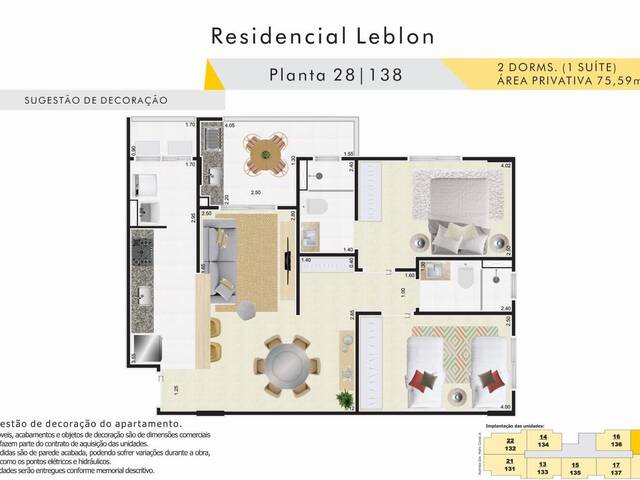 #V2866 - Apartamento para Venda em Mongaguá - SP