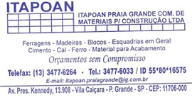 Itapoan - Materias para construção